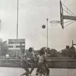 Jogo de Basquete no clube Jaó, 1974